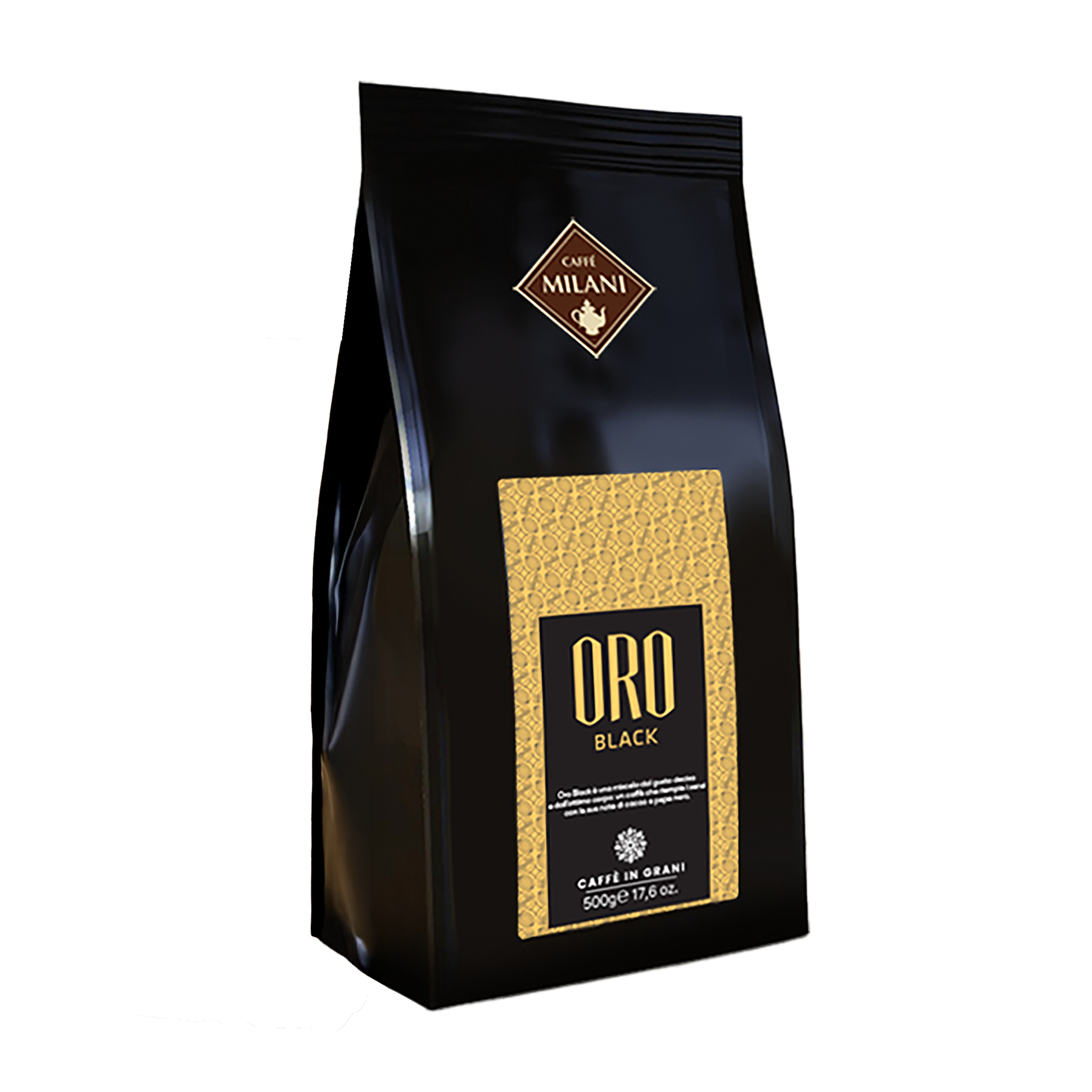 Oro Black in grani prodotto Caffè Milani per la grande distribuzione