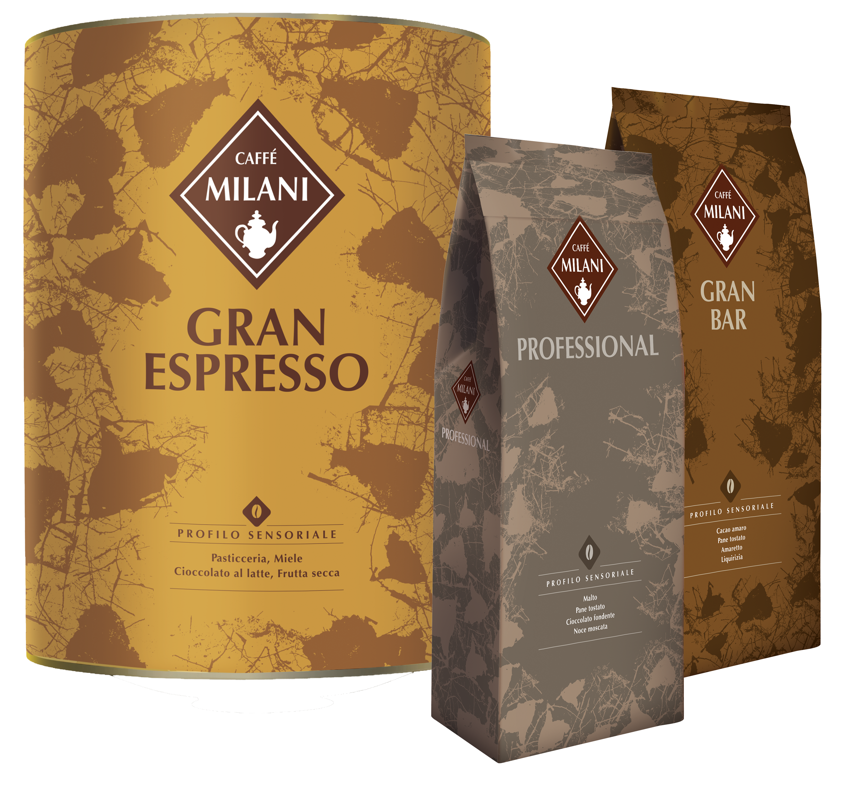 Confezioni di caffè in grani per professionisti