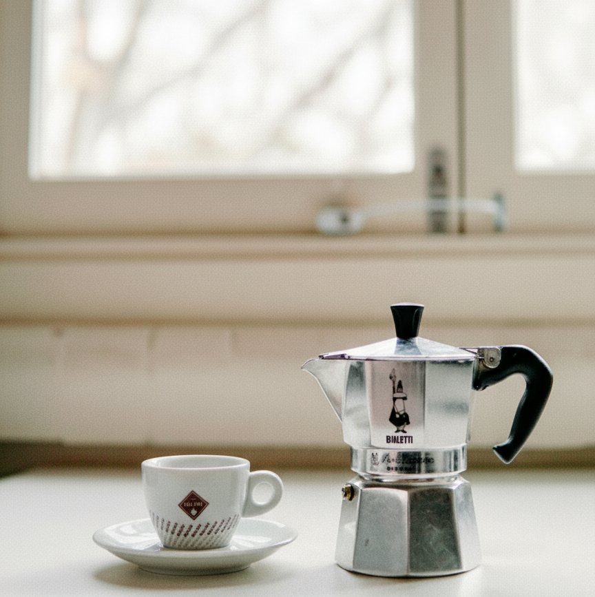 Tazzina Caffé Milani e Moka Bialetti