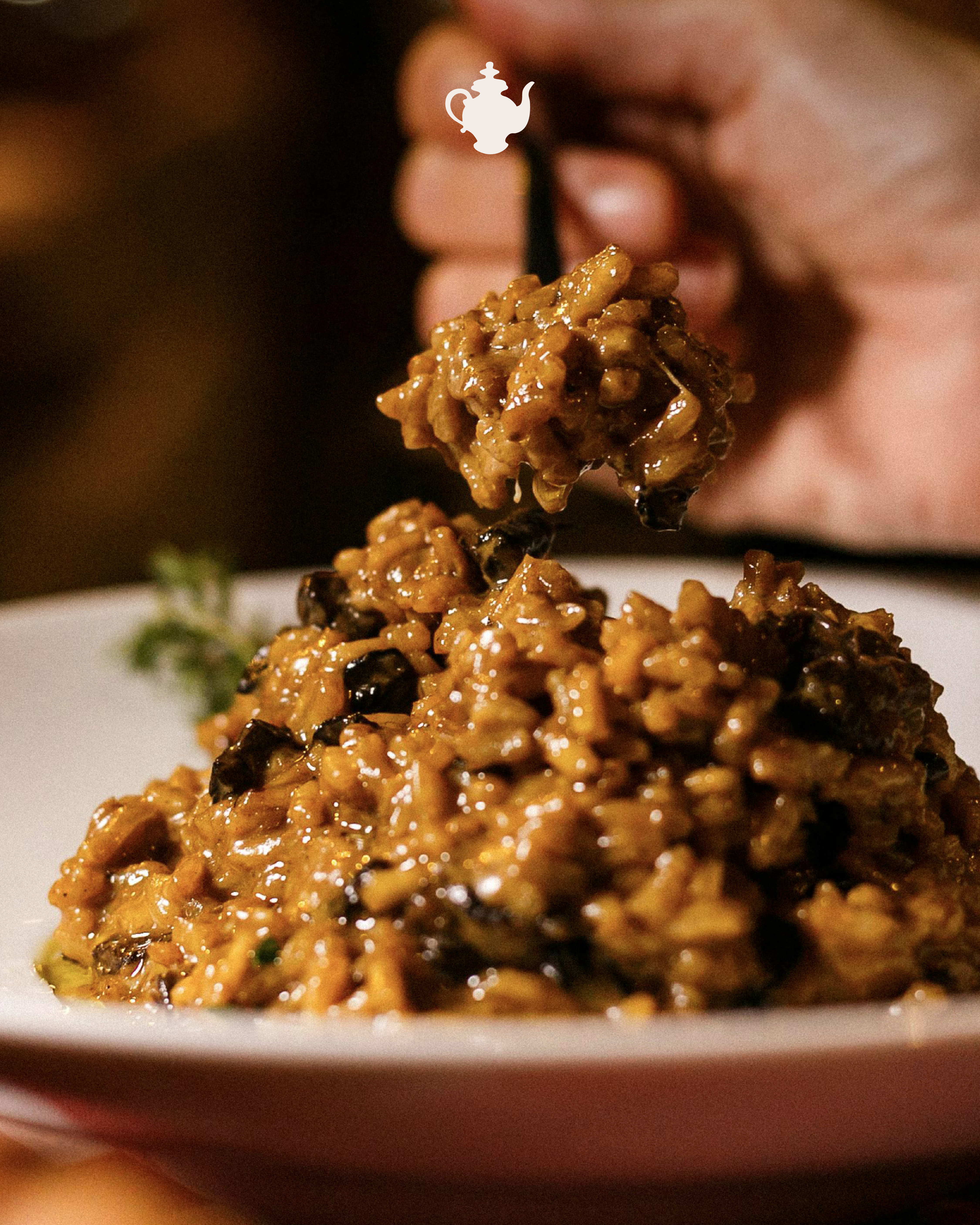 Risotto ai funghi e Puro Etiopia: un’idea sorprendente per due