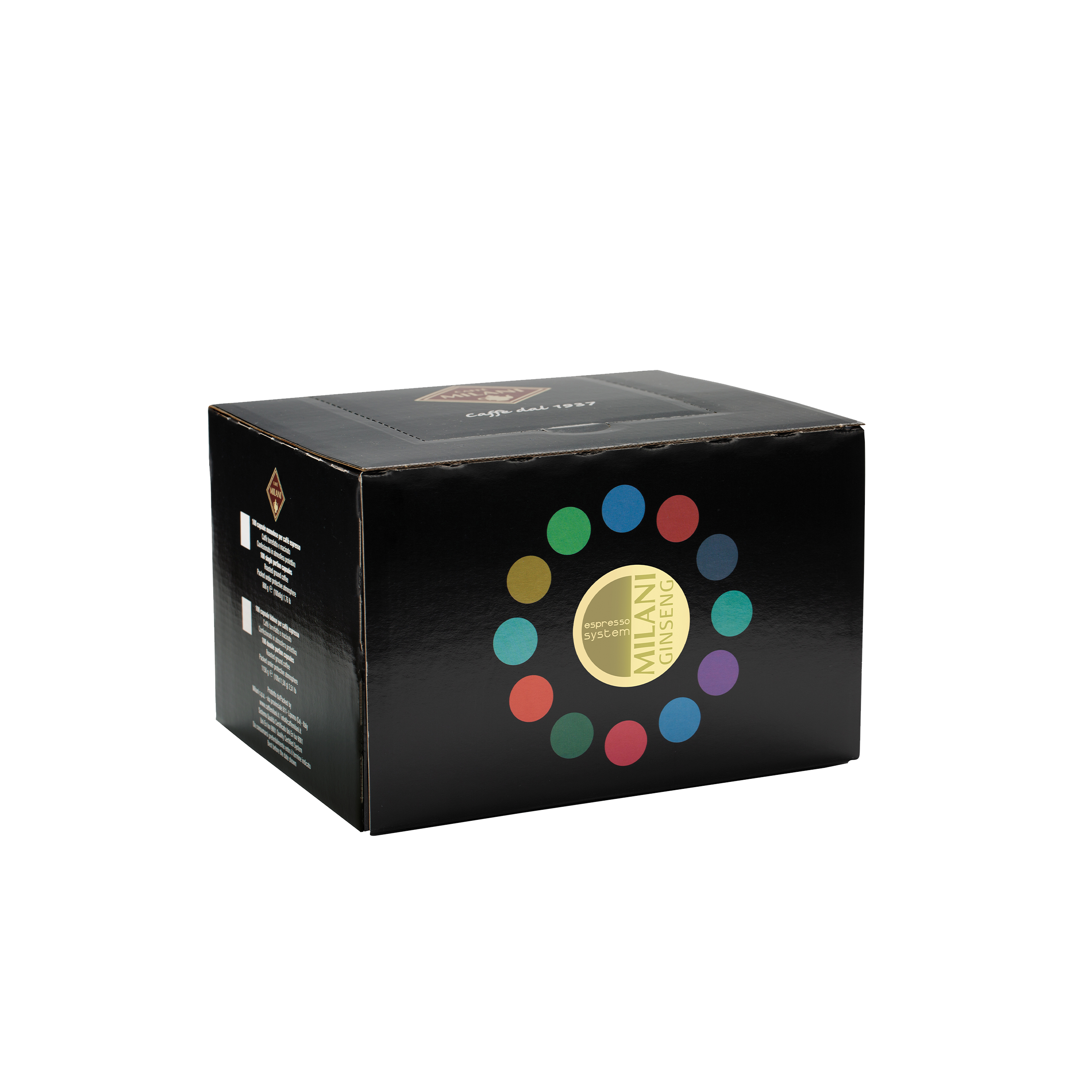 Confezione Ginseng Espresso Sysyem Milani in capsule Caffé Milani
