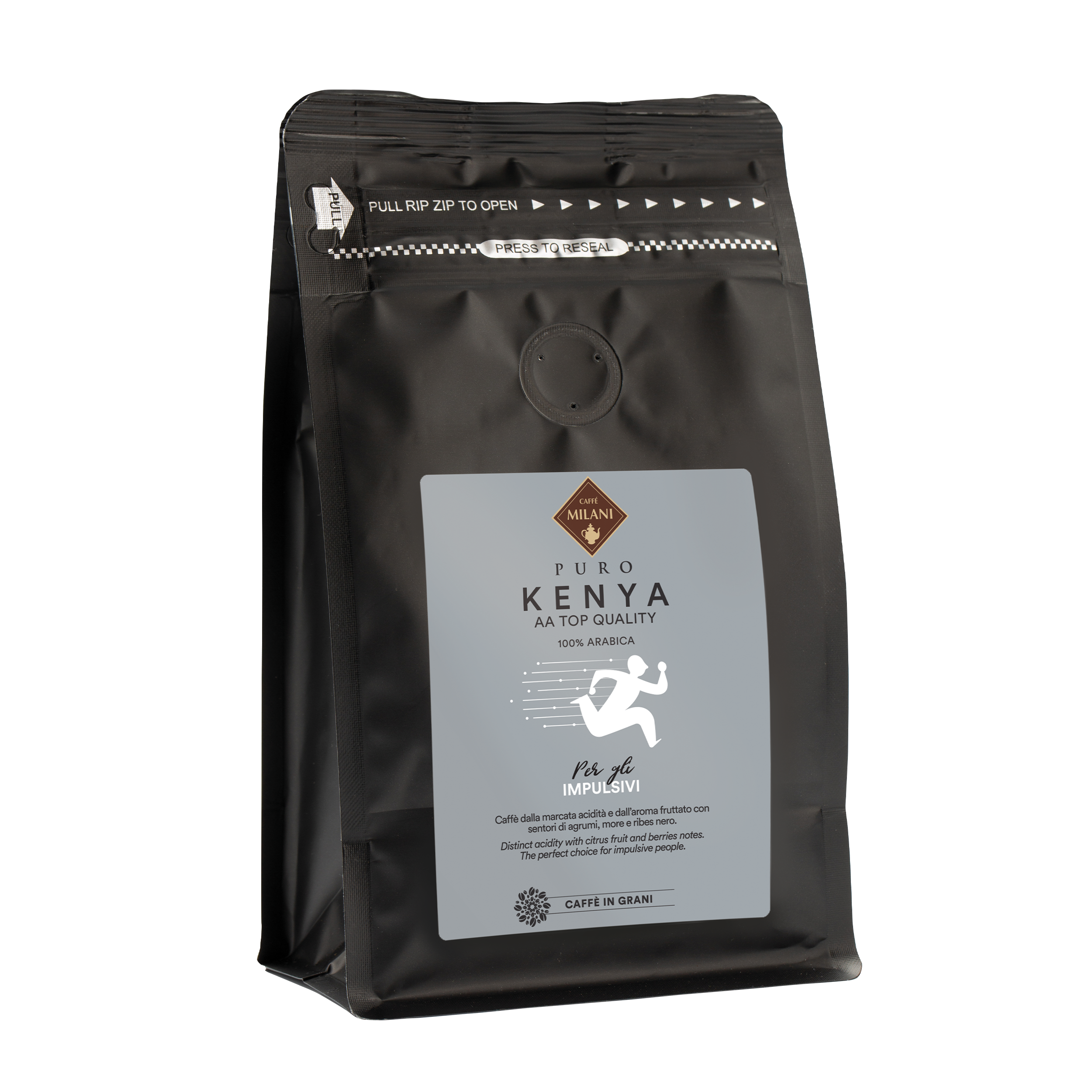 Kenya in grani Caffé Milani