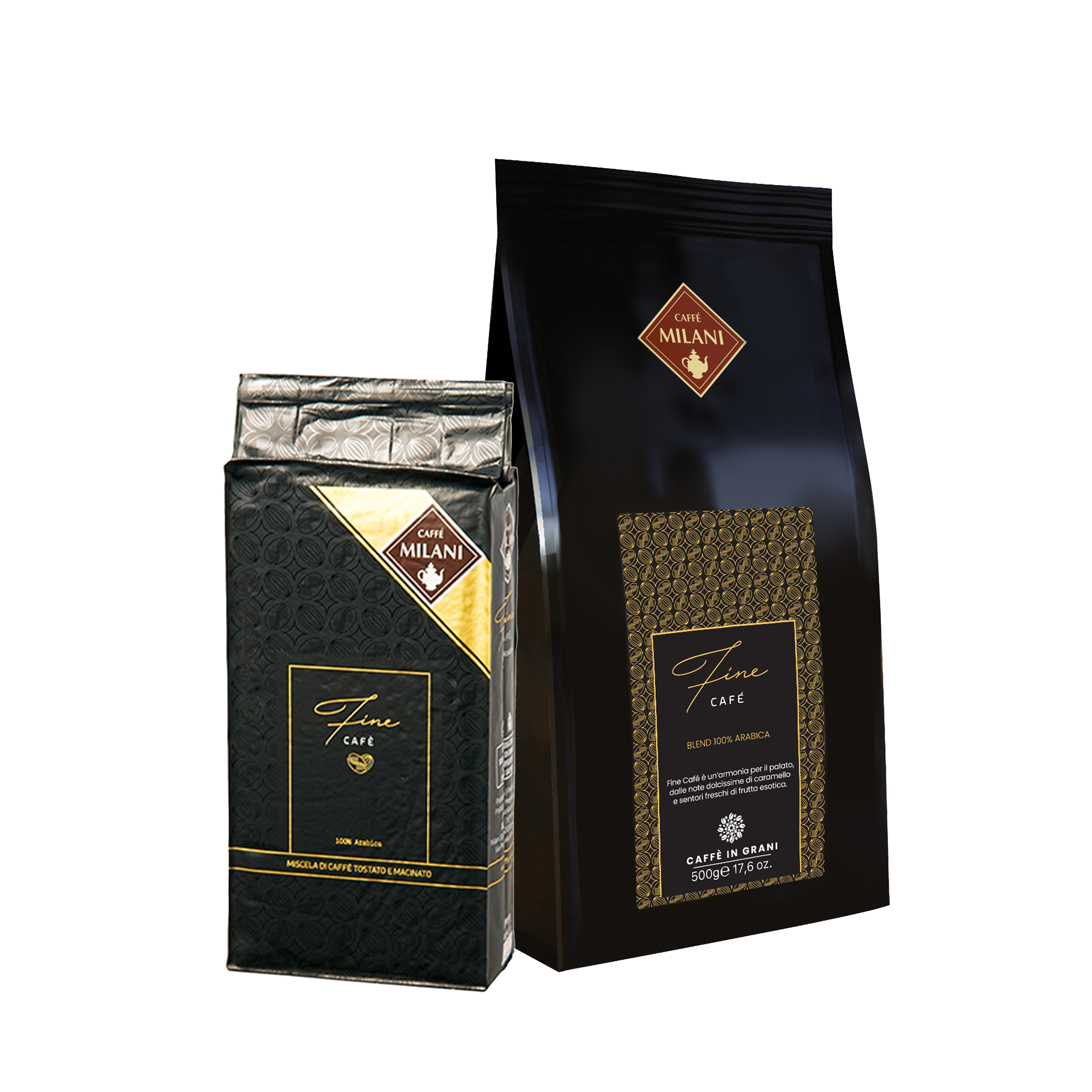 Fine Cafè prodotto Caffè Milani per la grande distribuzione