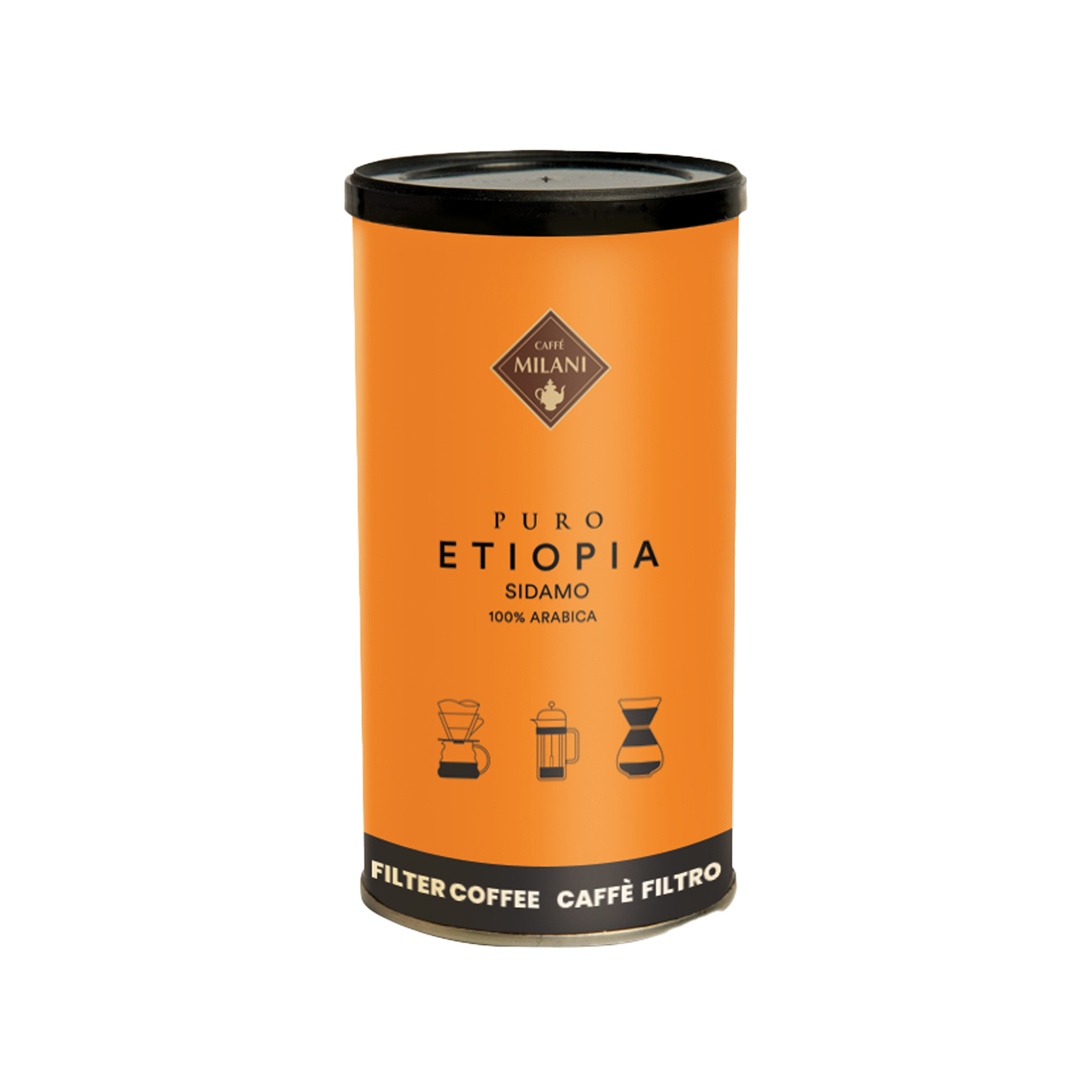 Etiopia Macinato per Filtro Caffé Milani